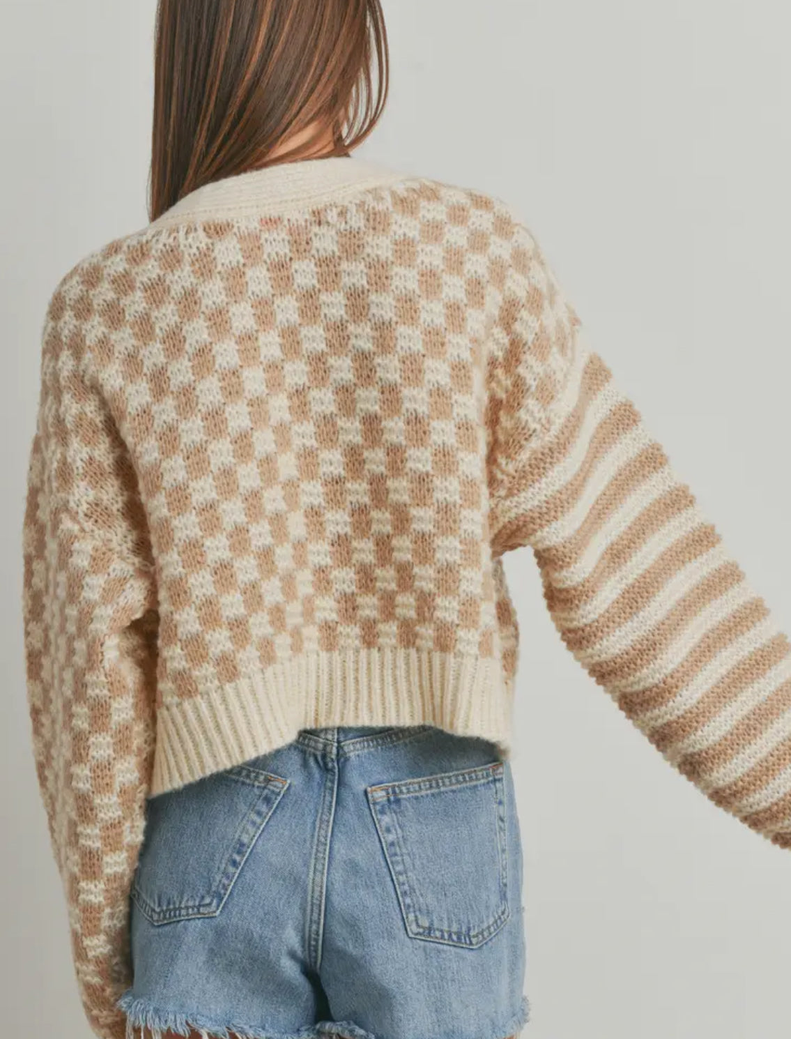 PREORDER: Checkered Knit Sweater