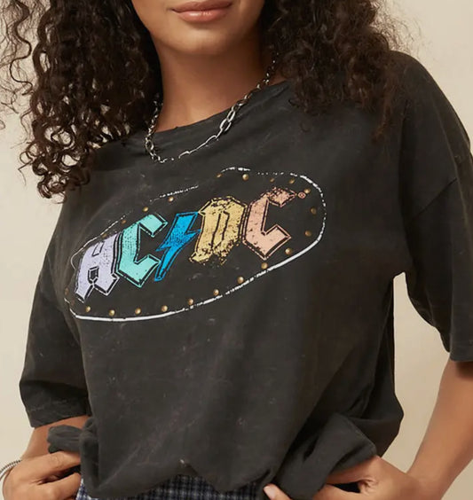 PREORDER: AC/DC Oversized Graphic Tee