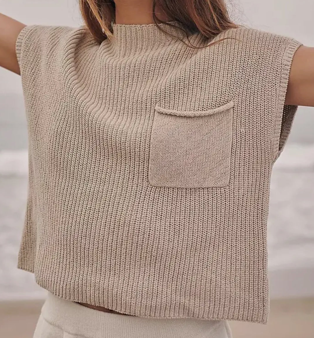 PREORDER: Knit Pocket Sweater Shirt