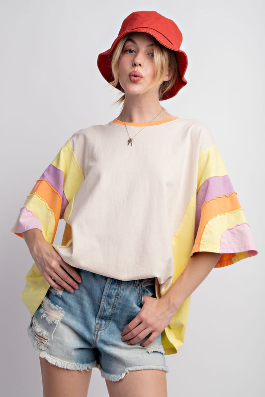 PREORDER: Color Block Pastels Tee